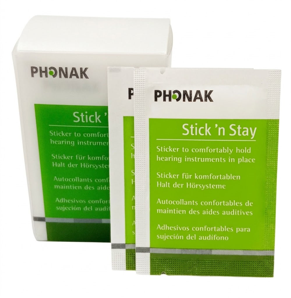 Phonak Stick'n Stay αυτοκόλλητα συγκράτησης ακουστικών, κουτί 30 τεμαχίων